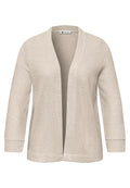 Langarm Jacke im Strick-Look