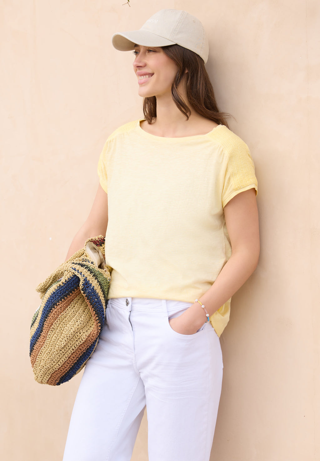 T-Shirt aus Jersey im Garment Dye Look