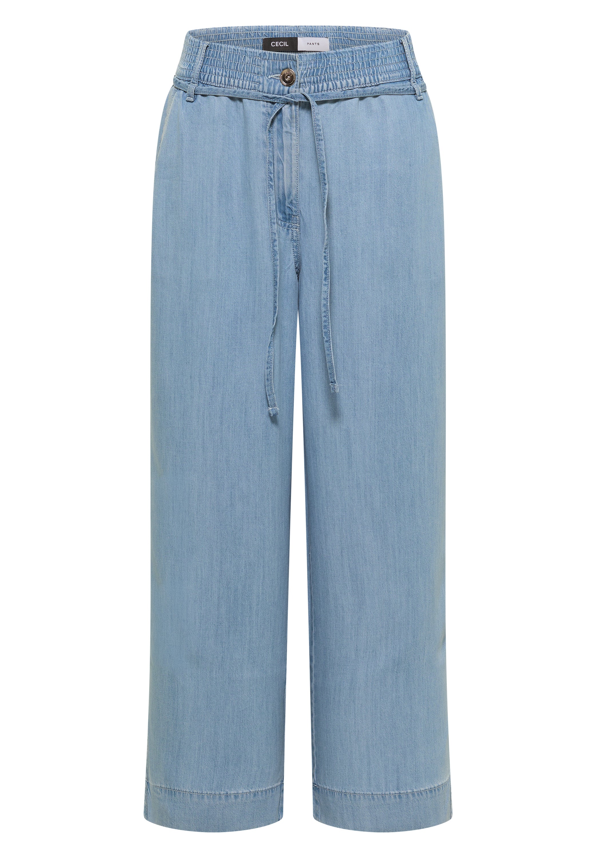 High Waist Wide Leg Hose im Washed-Look