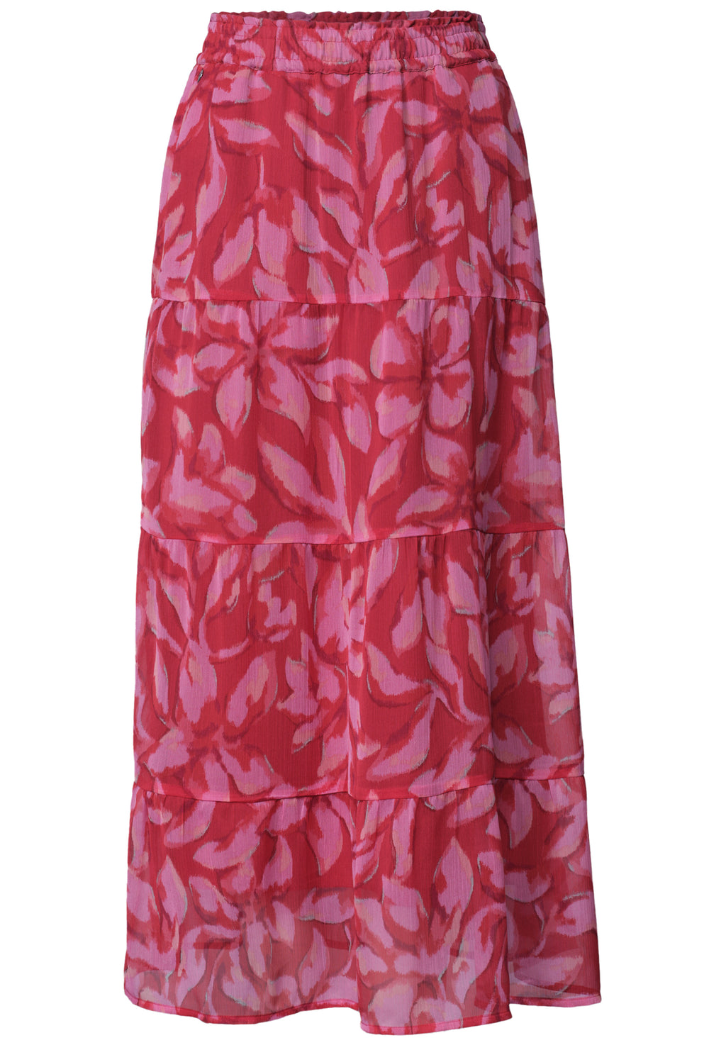 Maxi-Rock aus Chiffon mit Print