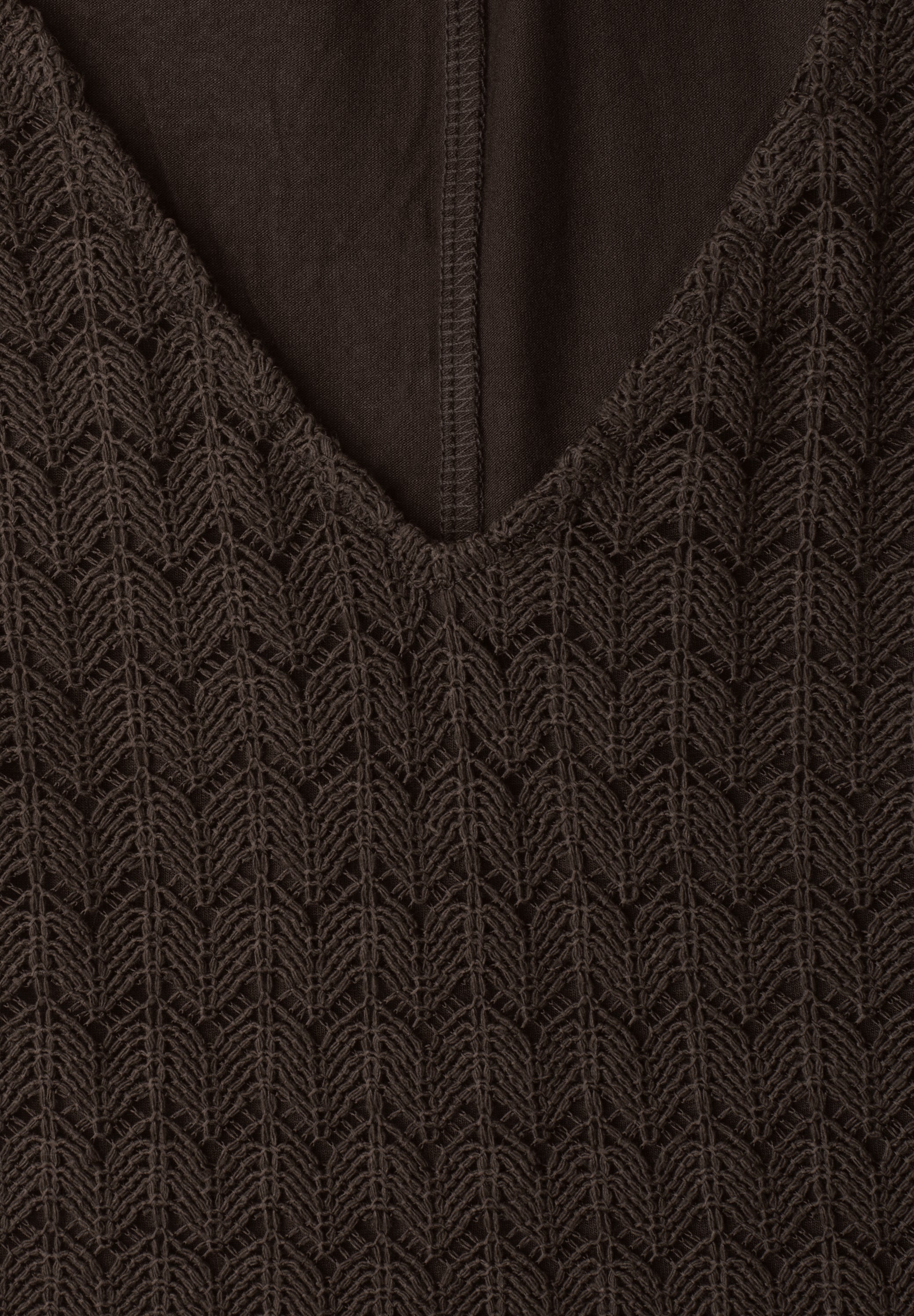 Midi-Kleid mit V-Neck aus Spitze