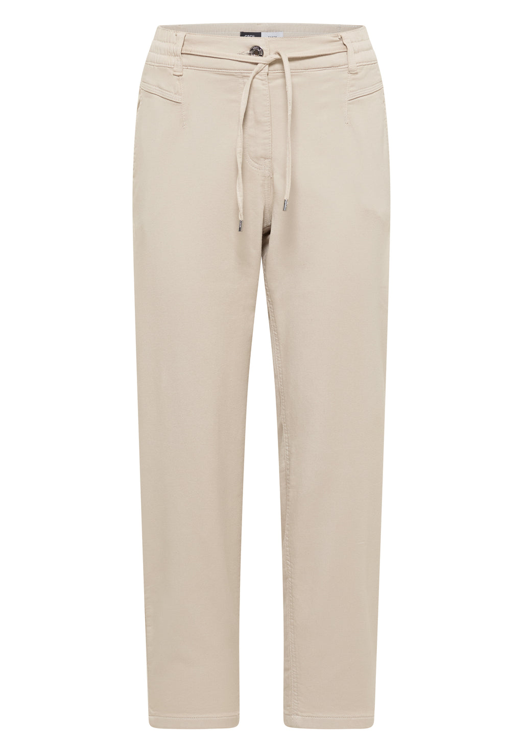 Mid Waist Slim Leg Hose im Loose Fit