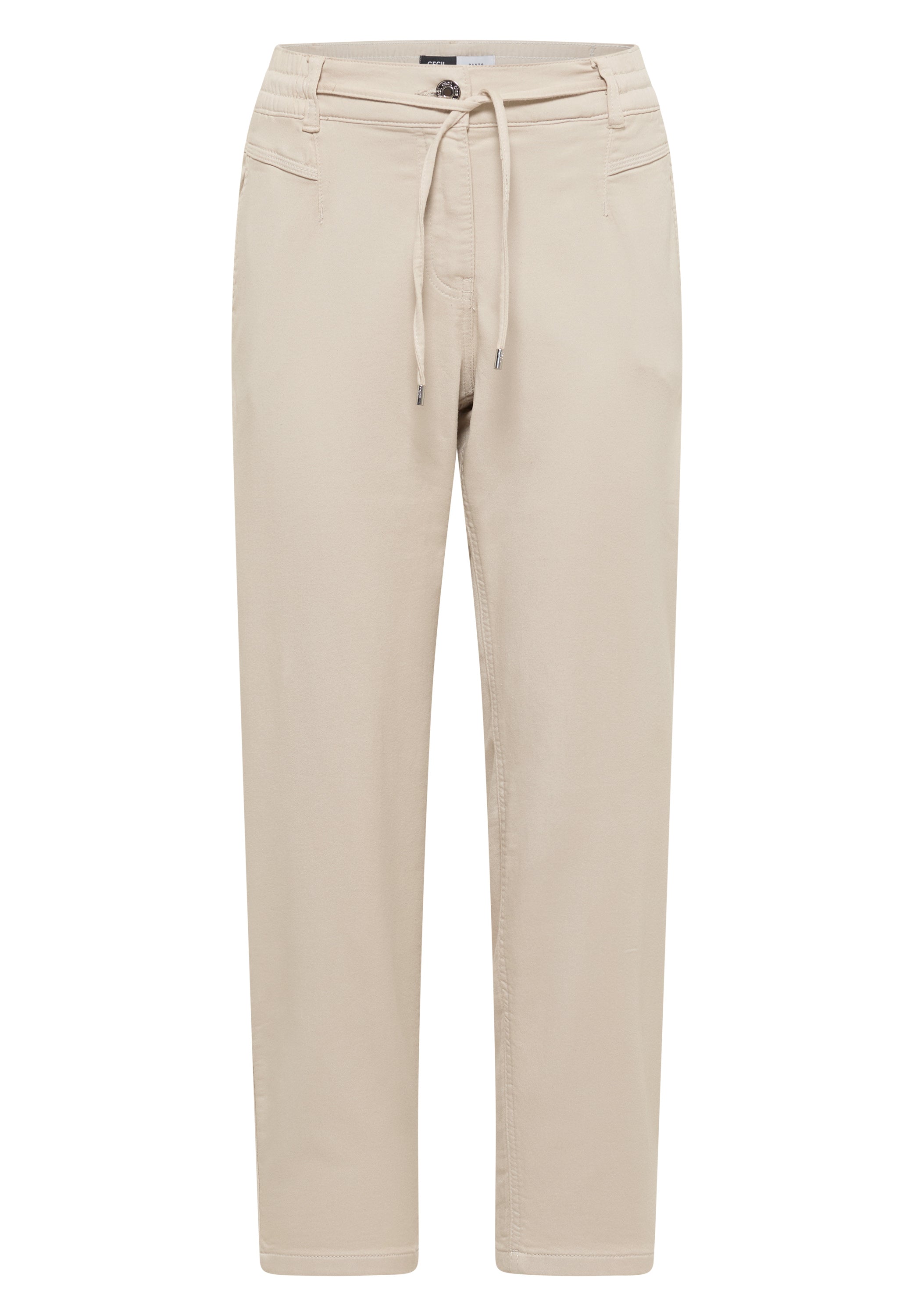 Mid Waist Slim Leg Hose im Loose Fit