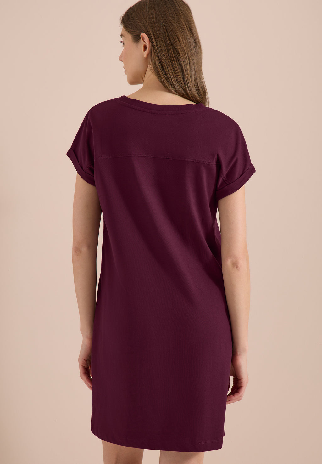 Knielanges Kleid aus Jersey