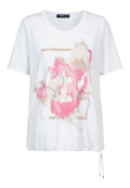 Shirt SUNSET IN PINK mit Gummibündchen