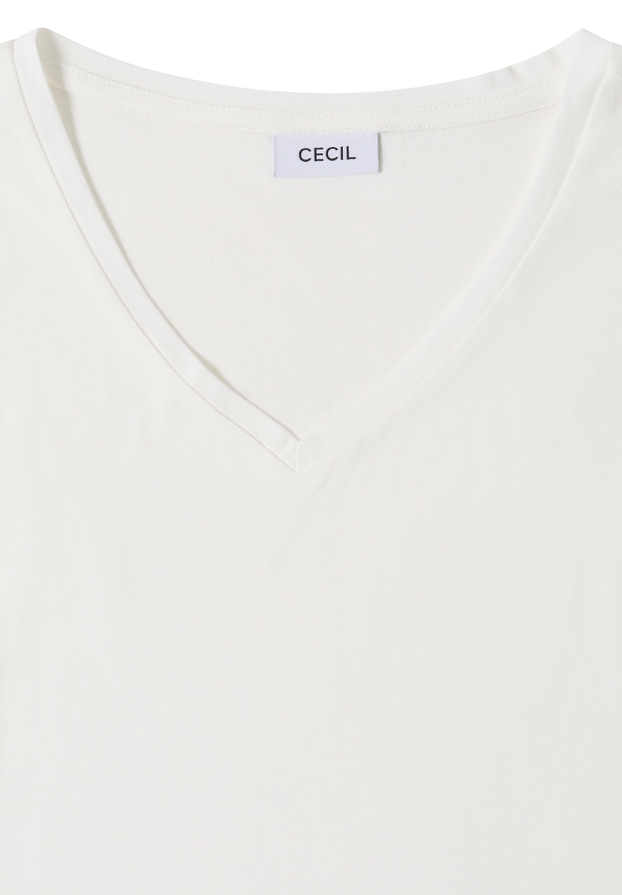 Dropped Shoulder Shirt mit V-Neck