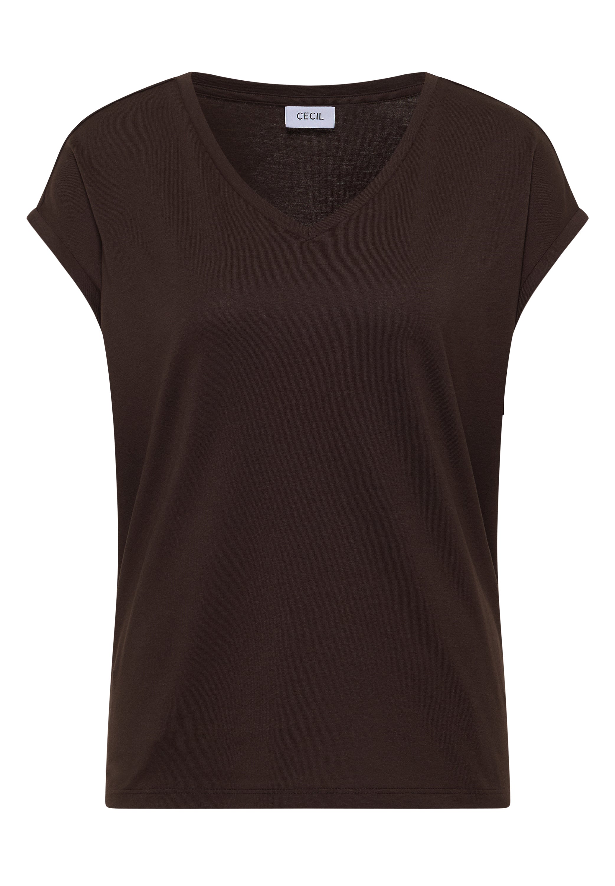 Dropped Shoulder Shirt mit V-Neck