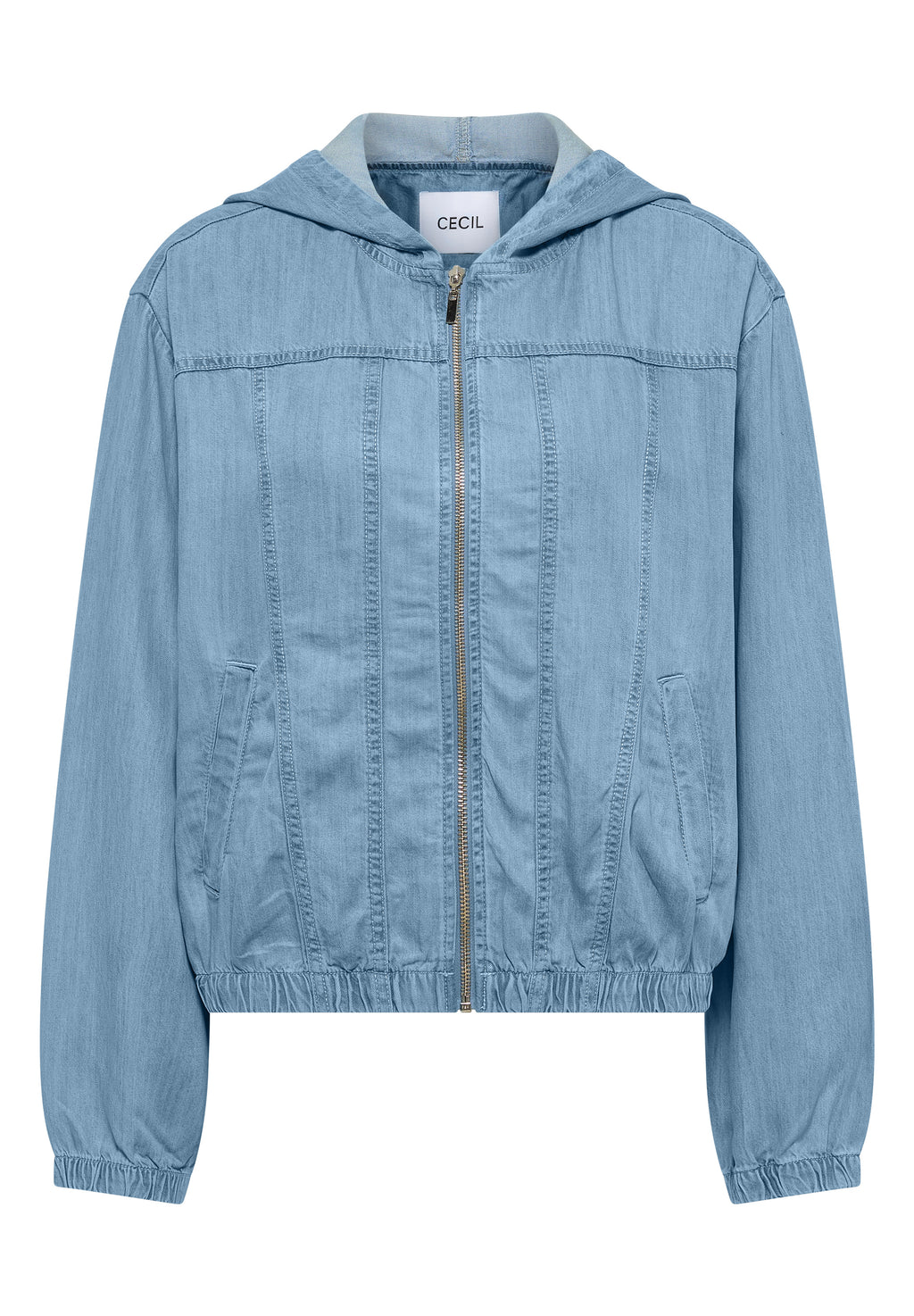 Blouson im Denim-Look mit Zipper
