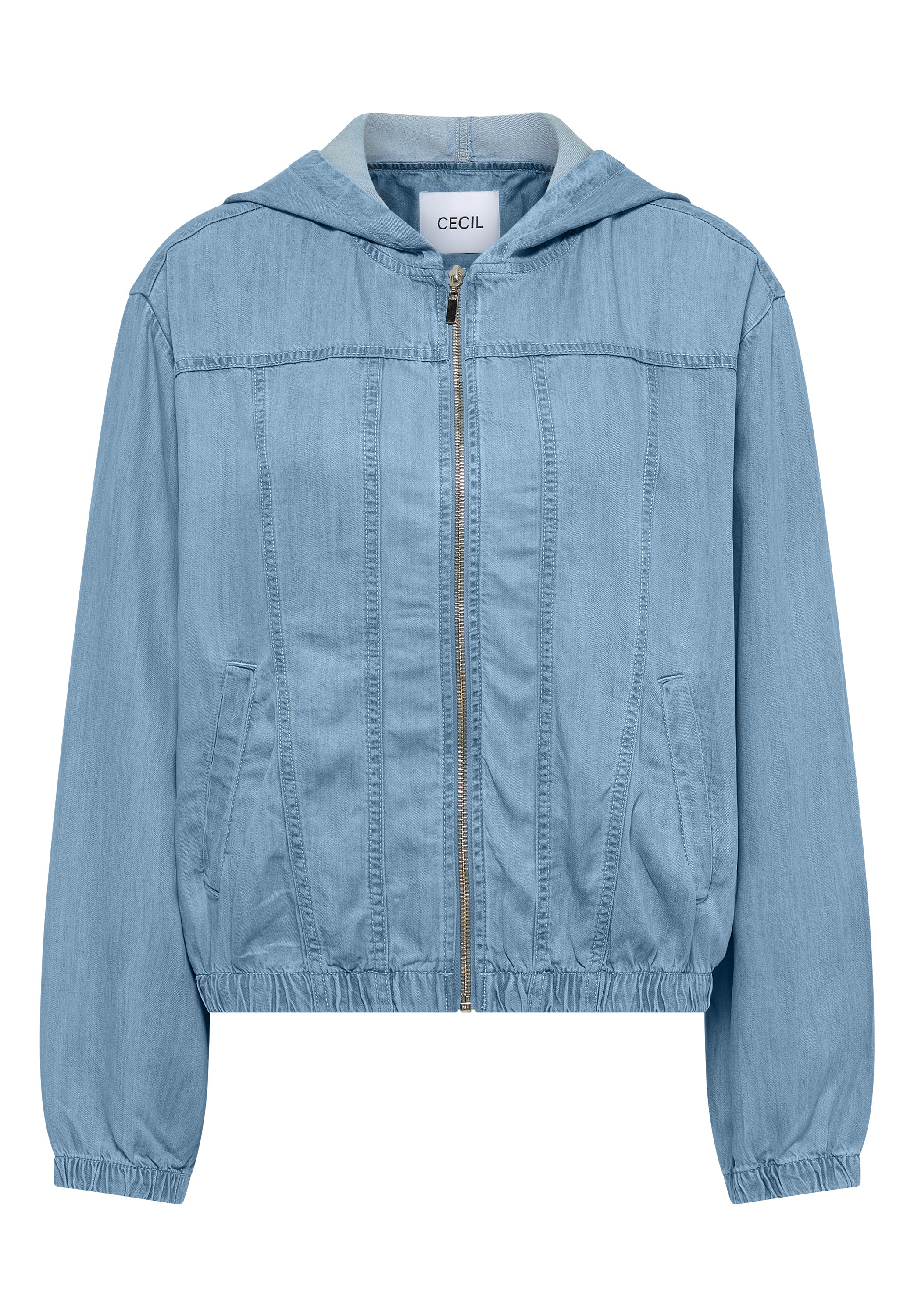 Blouson im Denim-Look mit Zipper