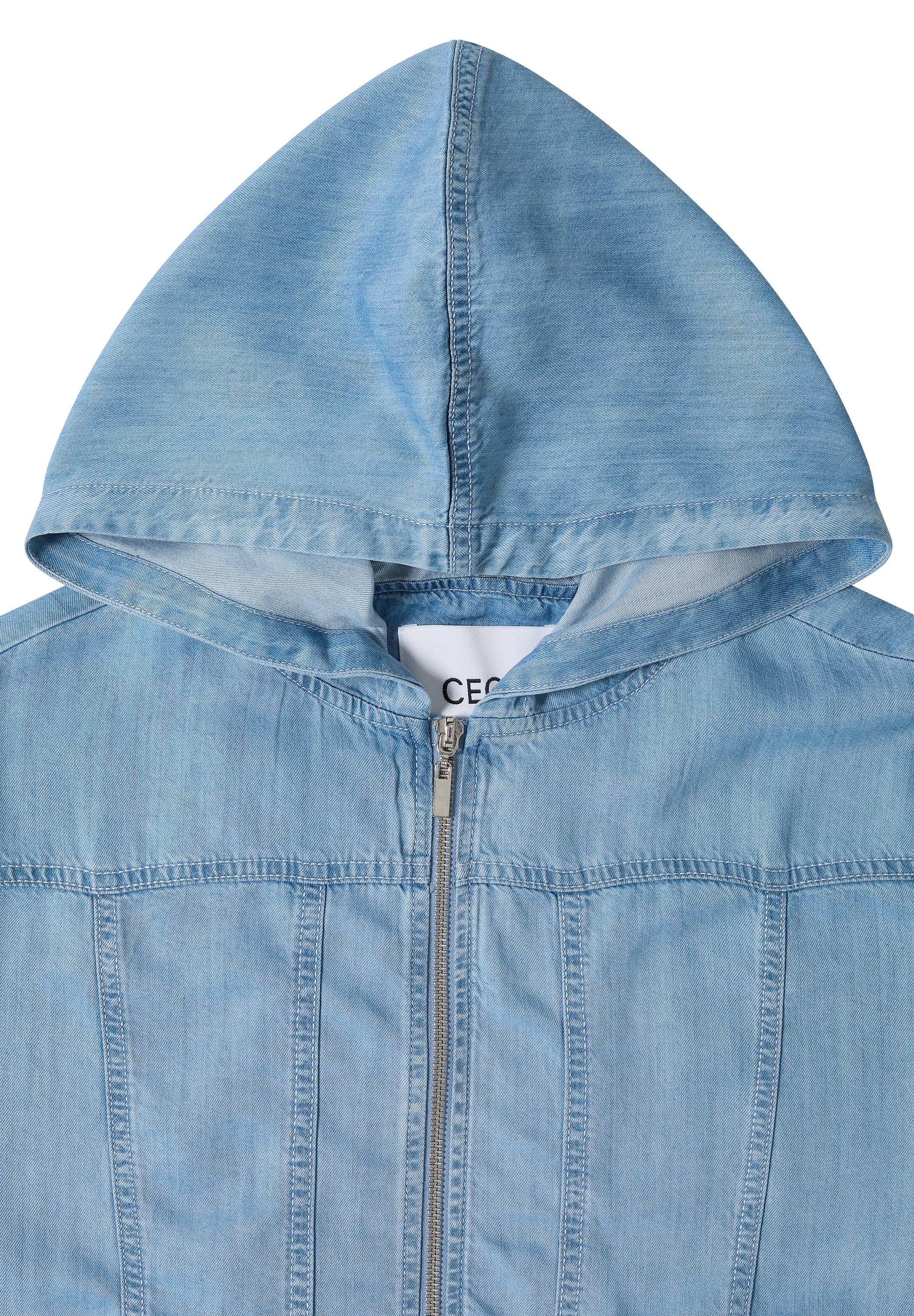 Blouson im Denim-Look mit Zipper