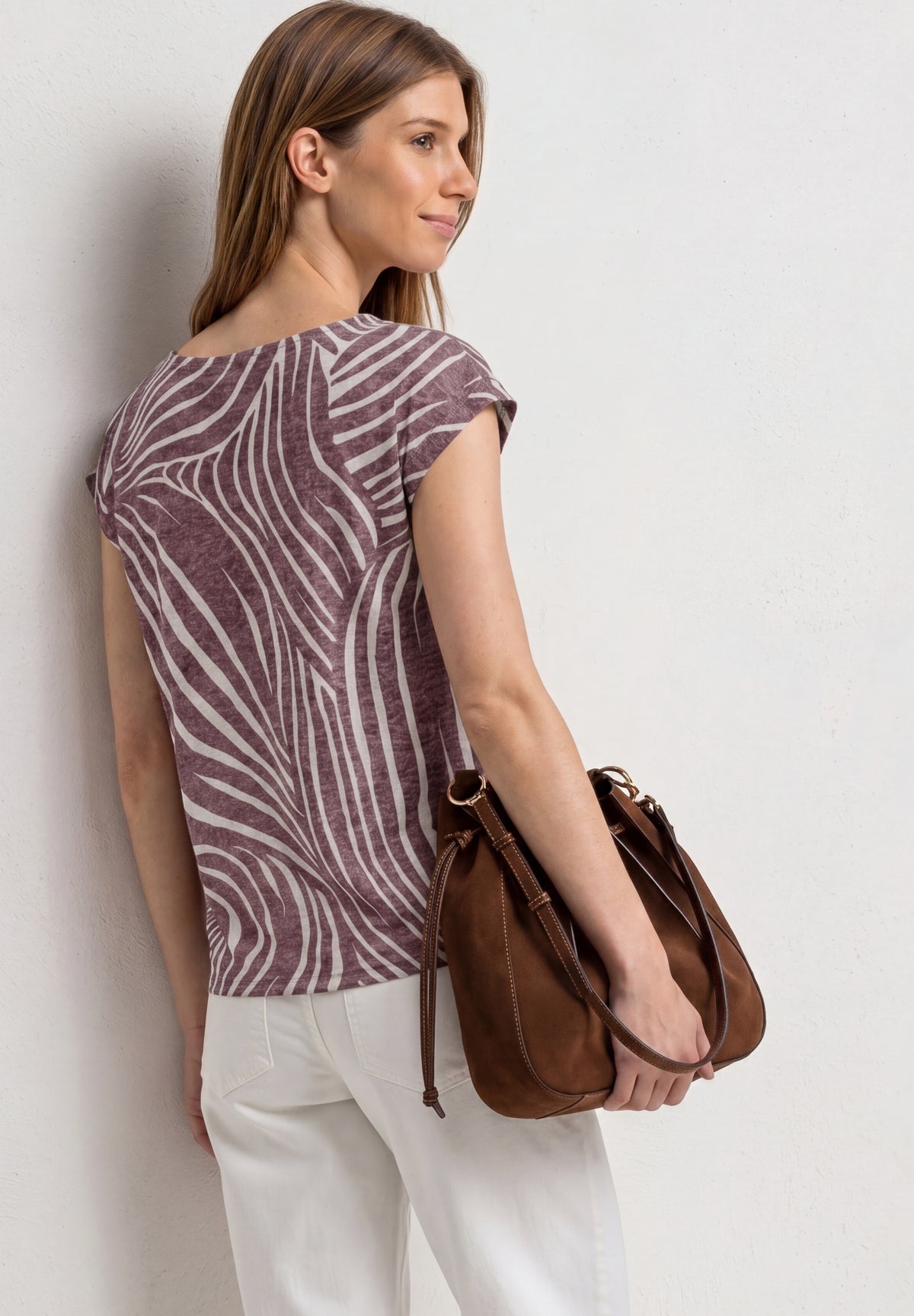 Dropped Shoulder Shirt im Ausbrenner-Look