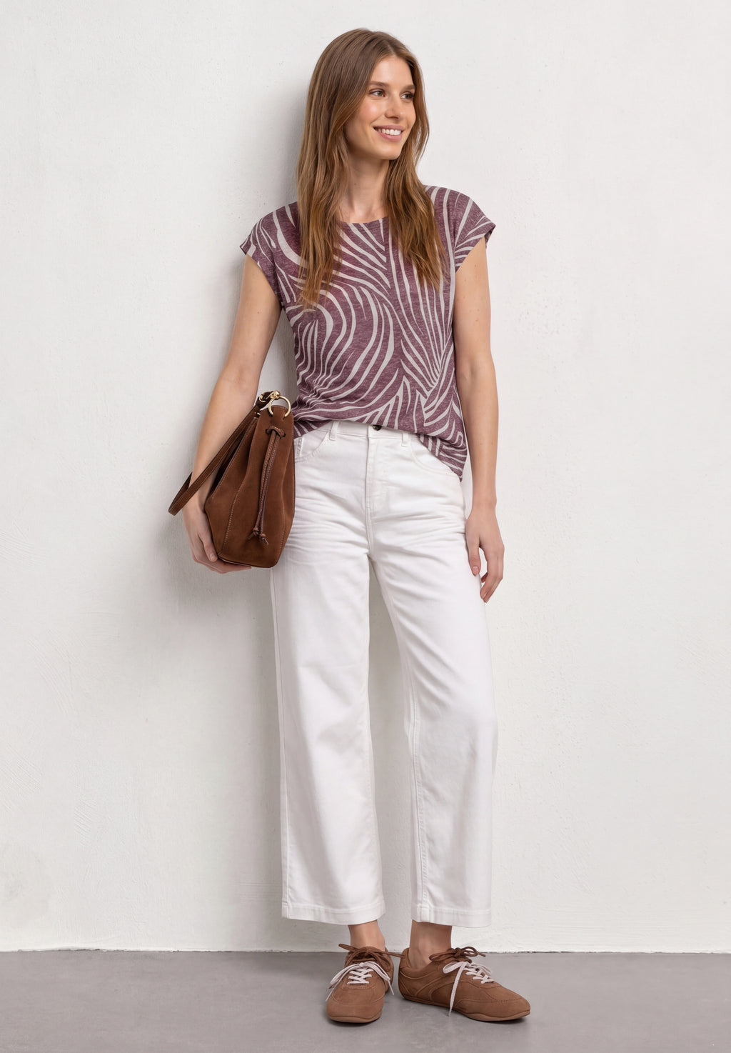 Dropped Shoulder Shirt im Ausbrenner-Look