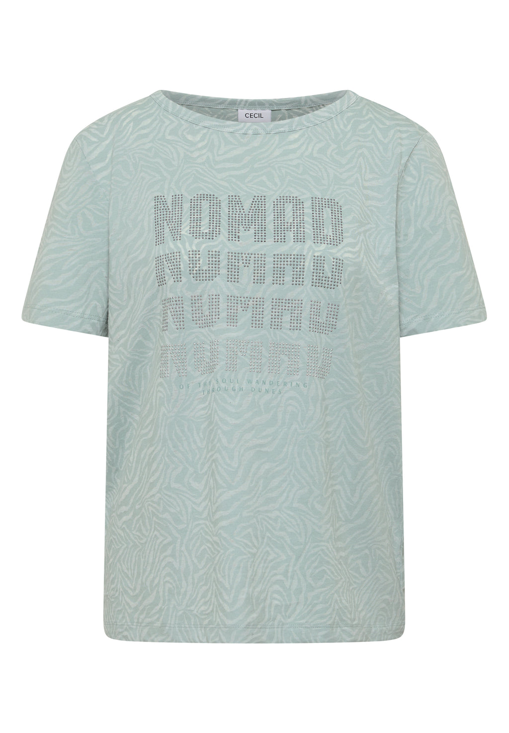Kurzarm Shirt im Ausbrenner-Look