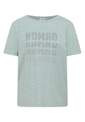 Kurzarm Shirt im Ausbrenner-Look