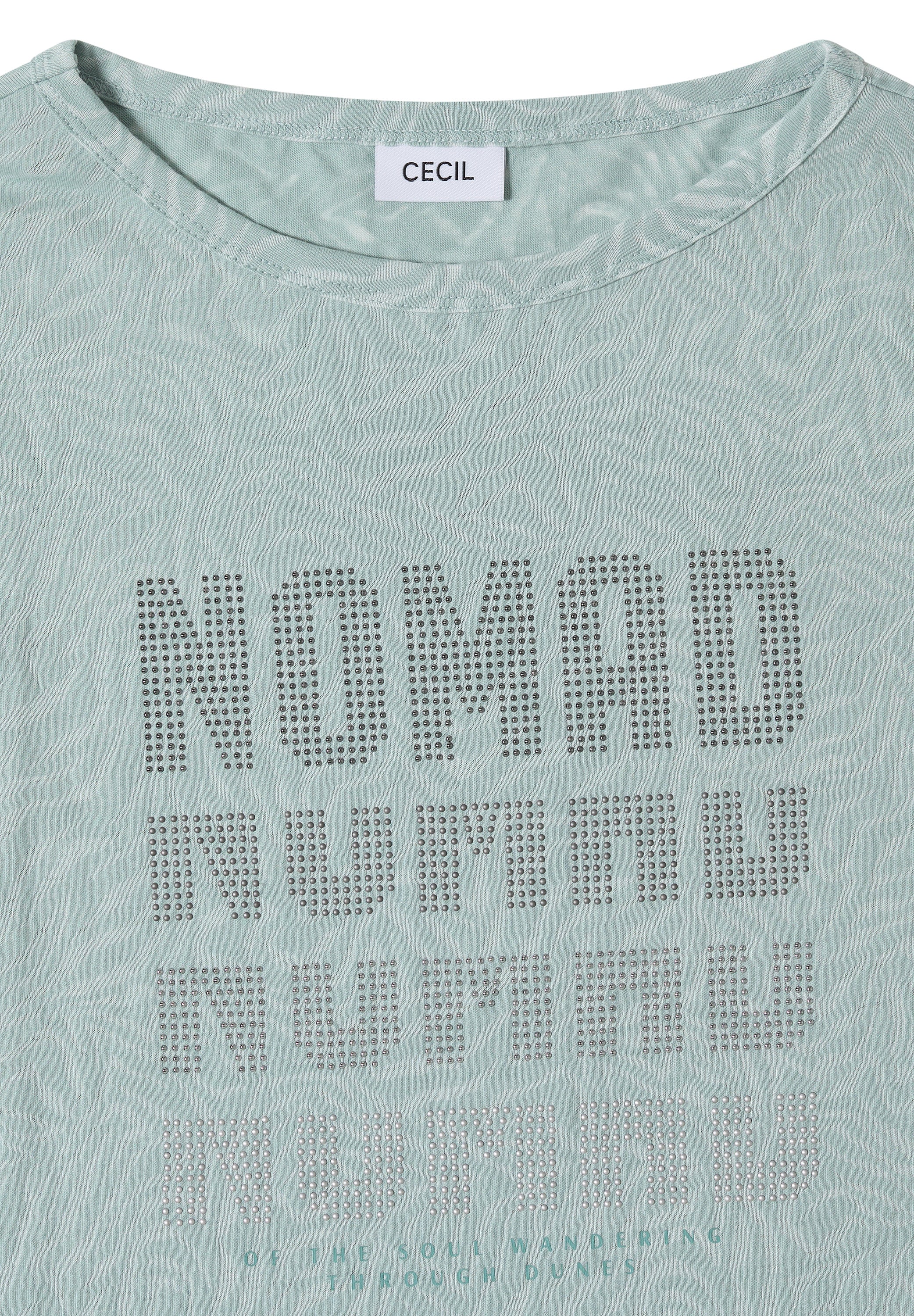 Kurzarm Shirt im Ausbrenner-Look