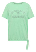 Shirt im Ausbrenner-Look mit Wording