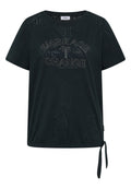 Shirt im Ausbrenner-Look mit Wording