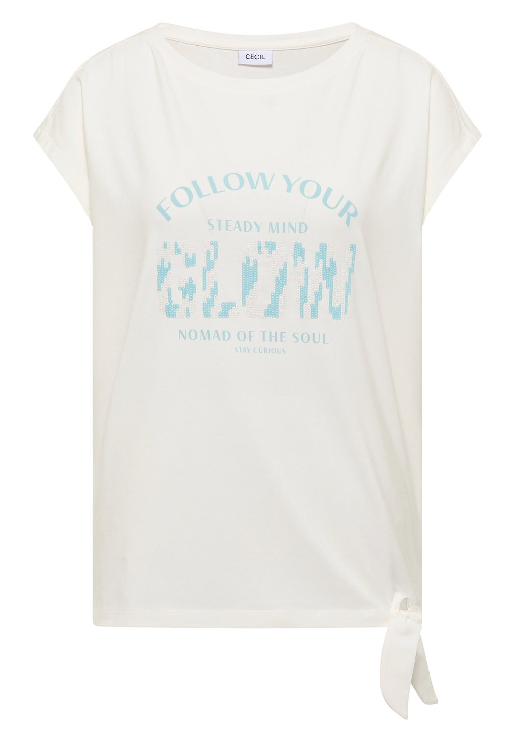 Dropped Shoulder Shirt mit Knotendetail