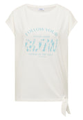 Dropped Shoulder Shirt mit Knotendetail