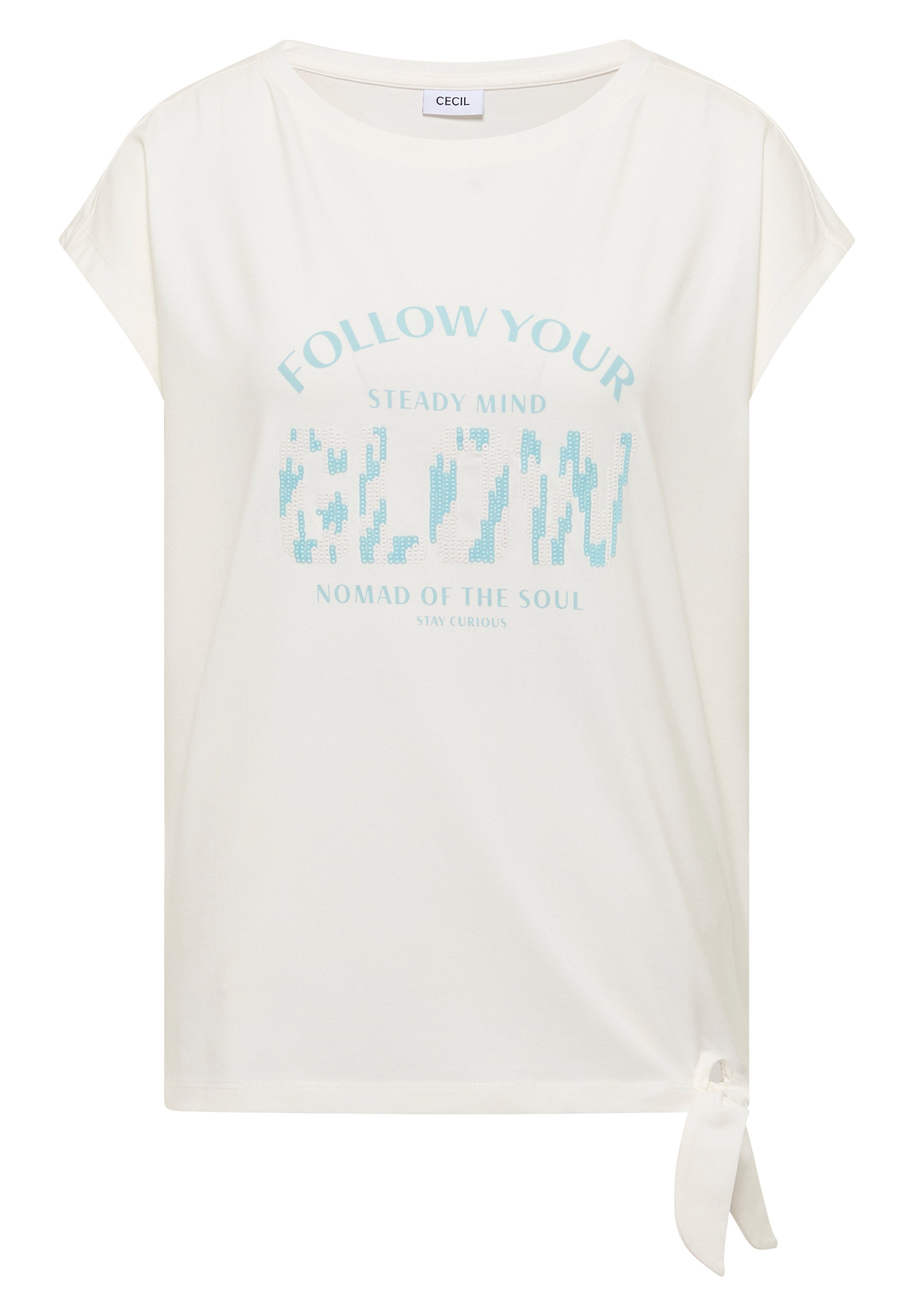 Dropped Shoulder Shirt mit Knotendetail