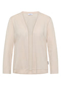 Offene Jacke in Unifarbe mit 3/4-Arm