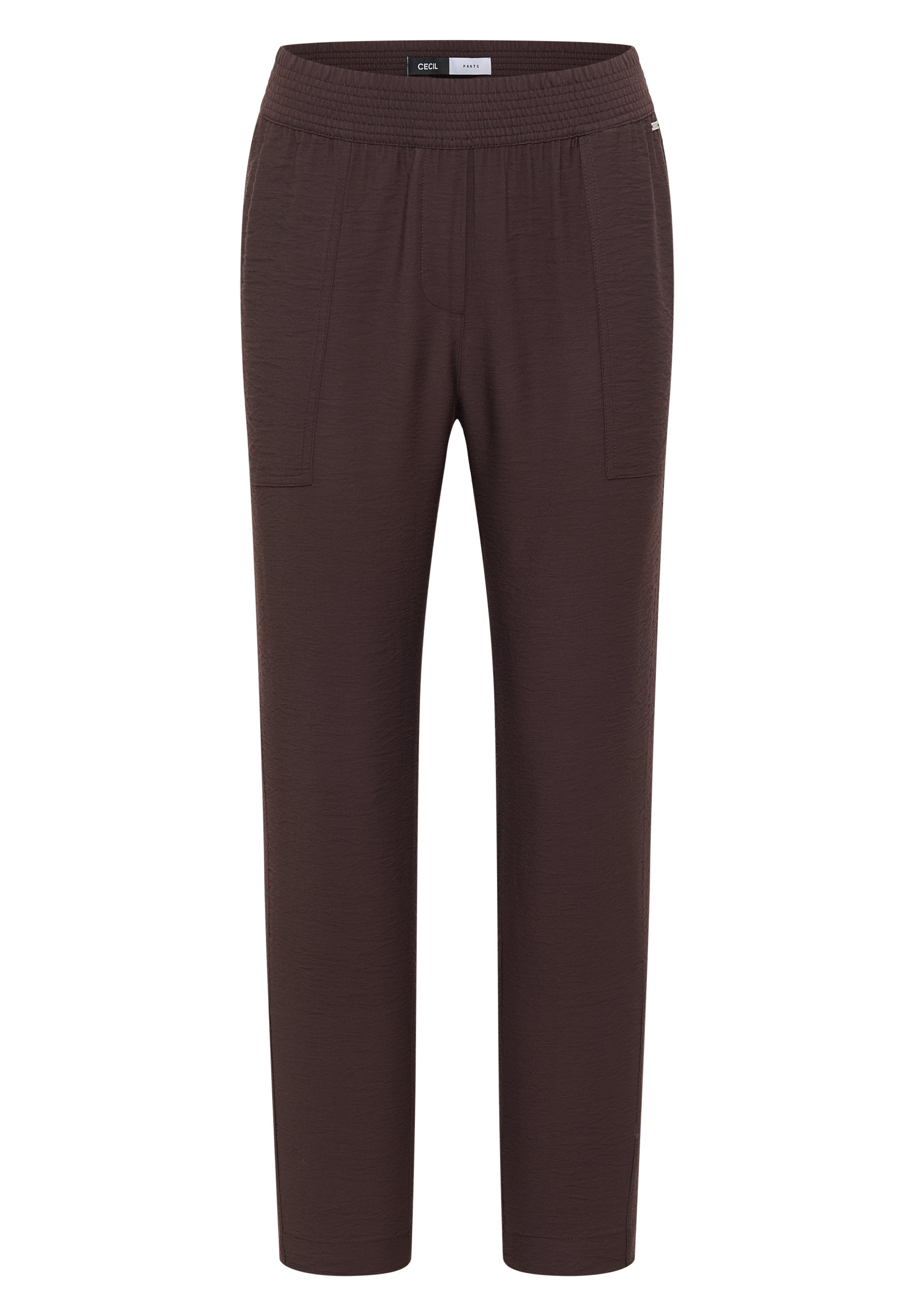 Mid Waist Slim Leg Hose im Loose Fit
