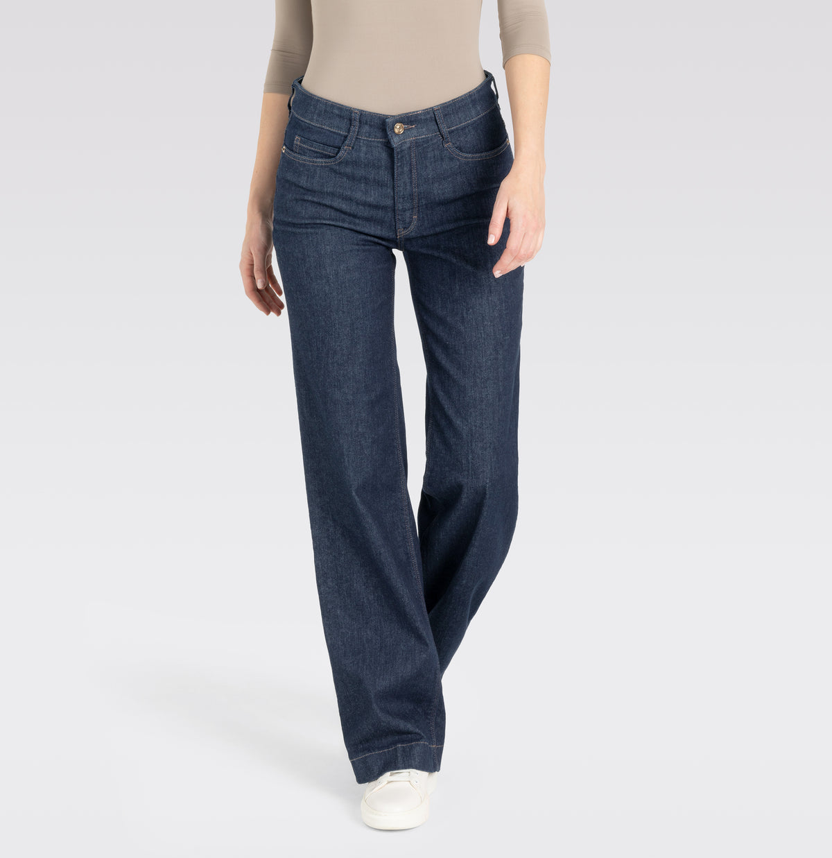 Wide-Leg-Jeans in Authentic Stretch Denim von MAC