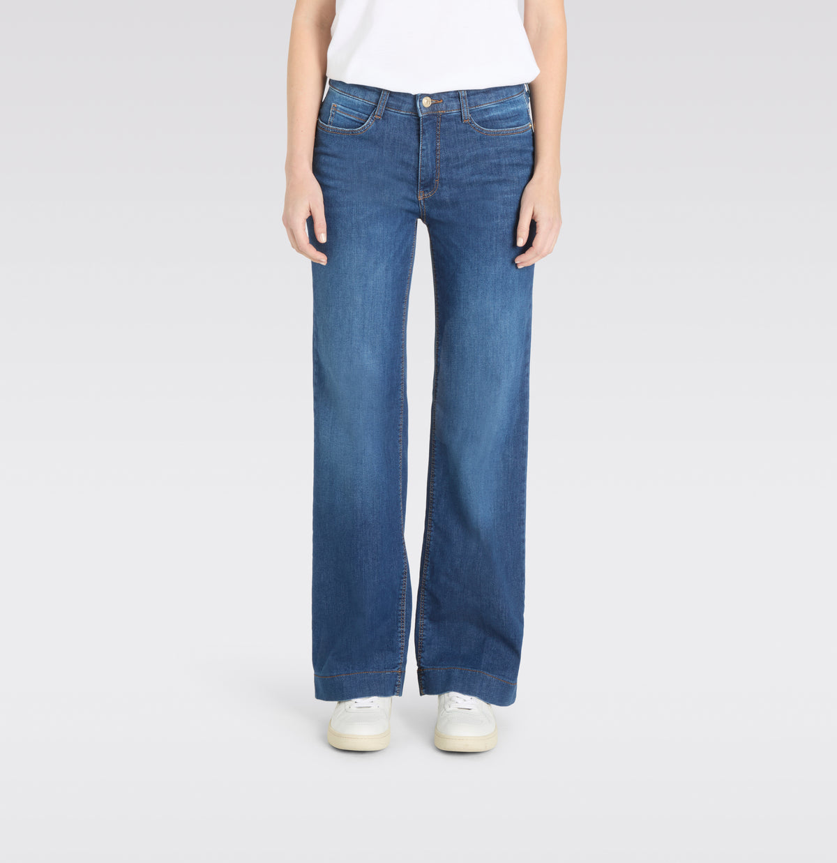 Wide-Leg-Jeans in Authentic Stretch Denim von MAC