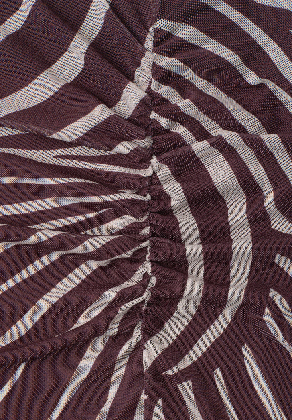 Midi-Rock aus Mesh mit Print