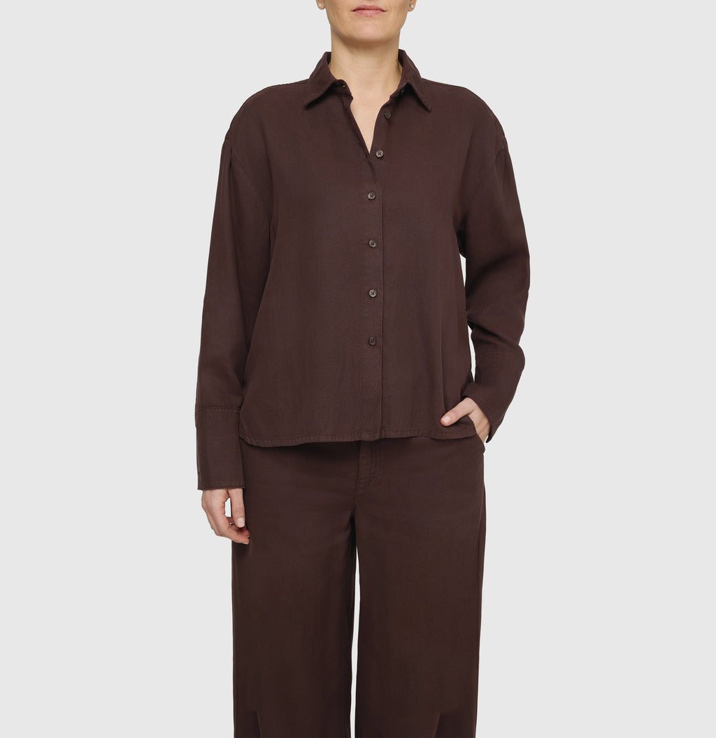 MAC JEANS - OVER SHIRT, Linen Tencel Cotton Mix