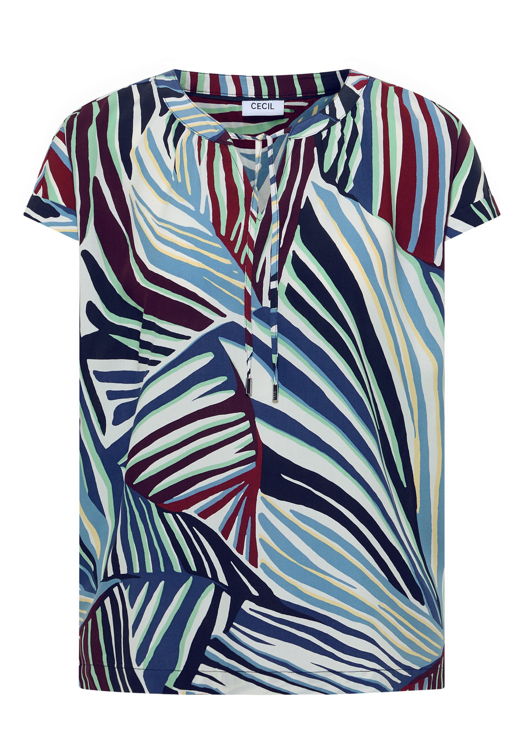 Dropped Shoulder Bluse mit Struktur