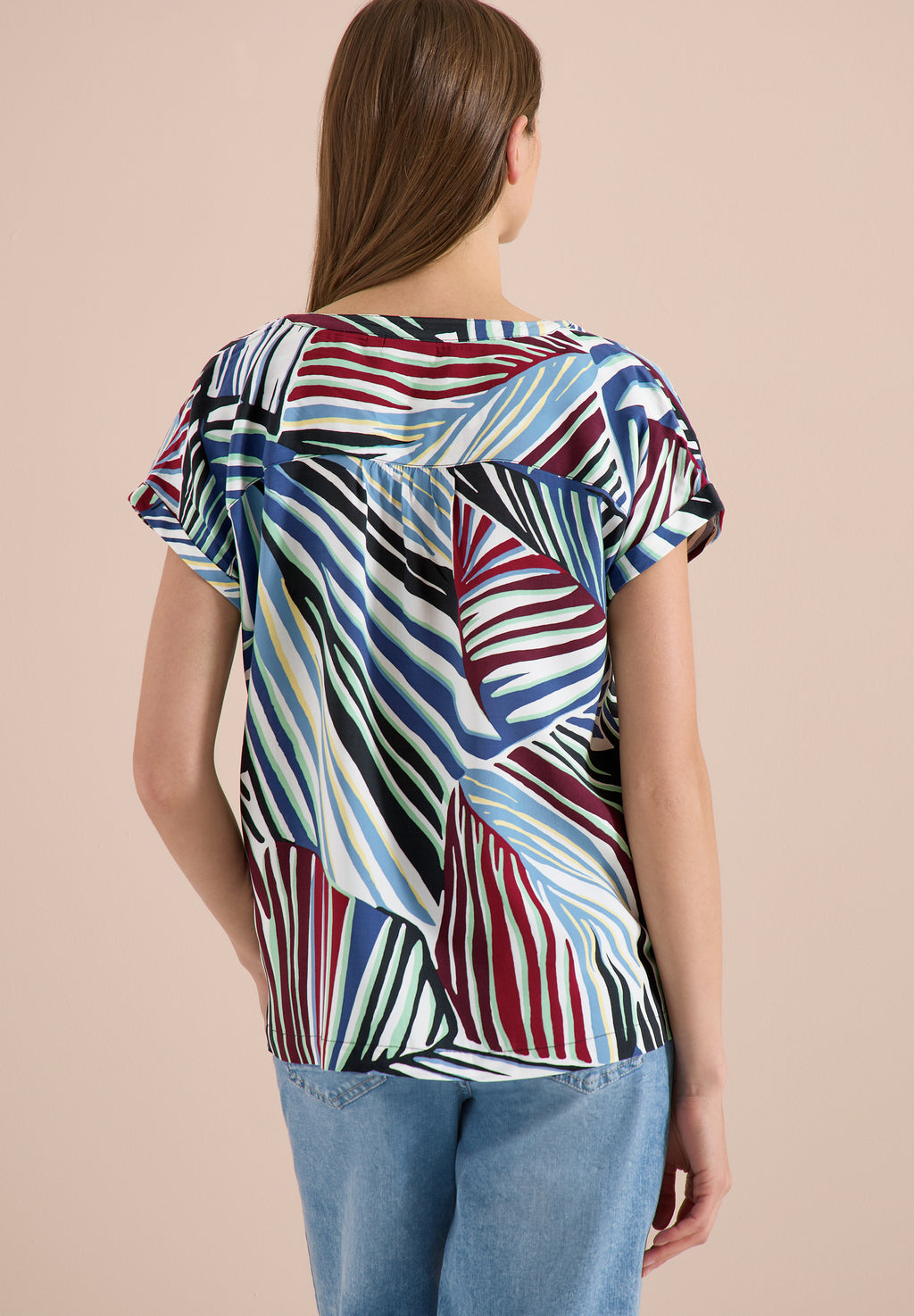 Dropped Shoulder Bluse mit Struktur