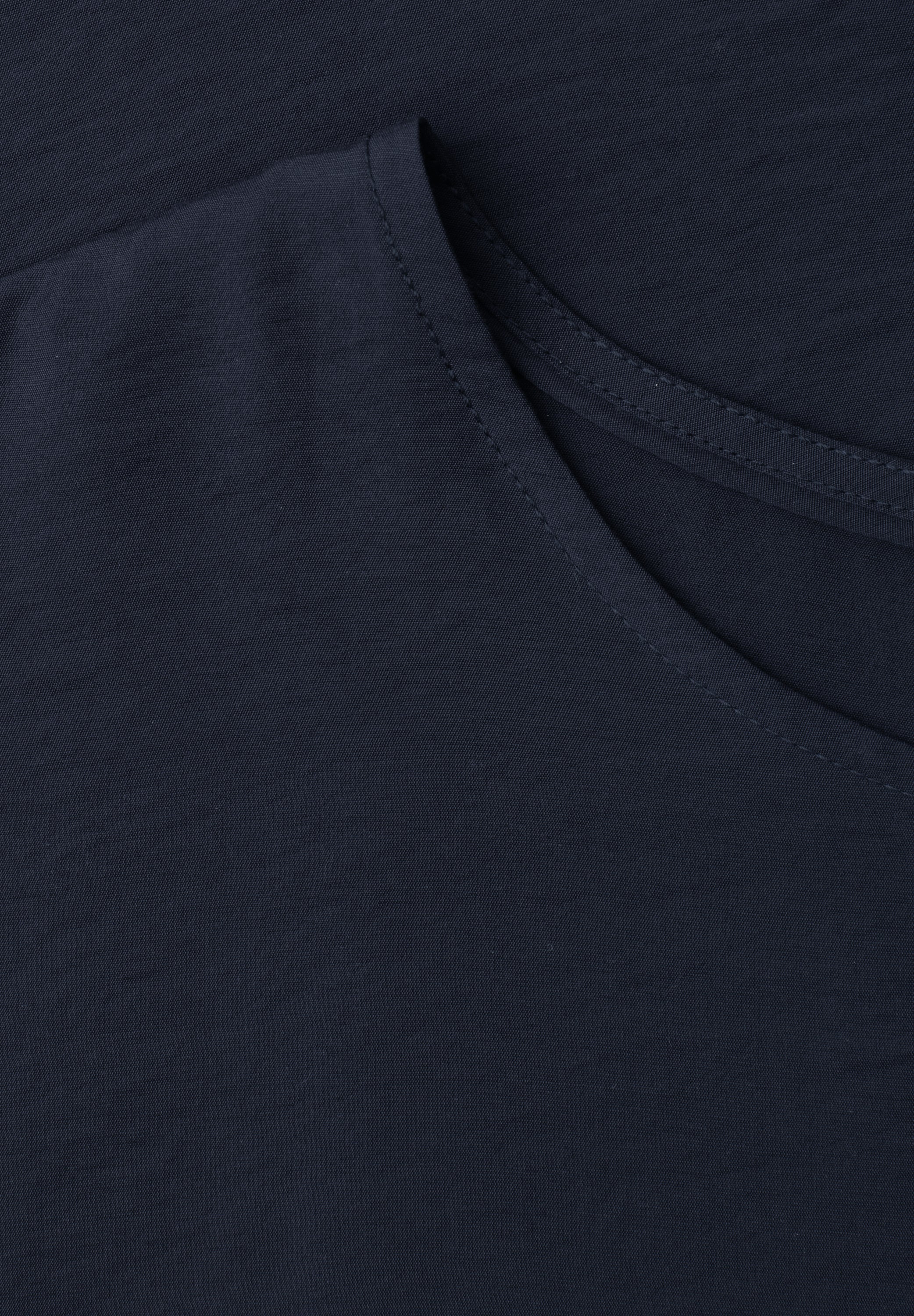 Dropped Shoulder Blusenshirt mit Rundhals