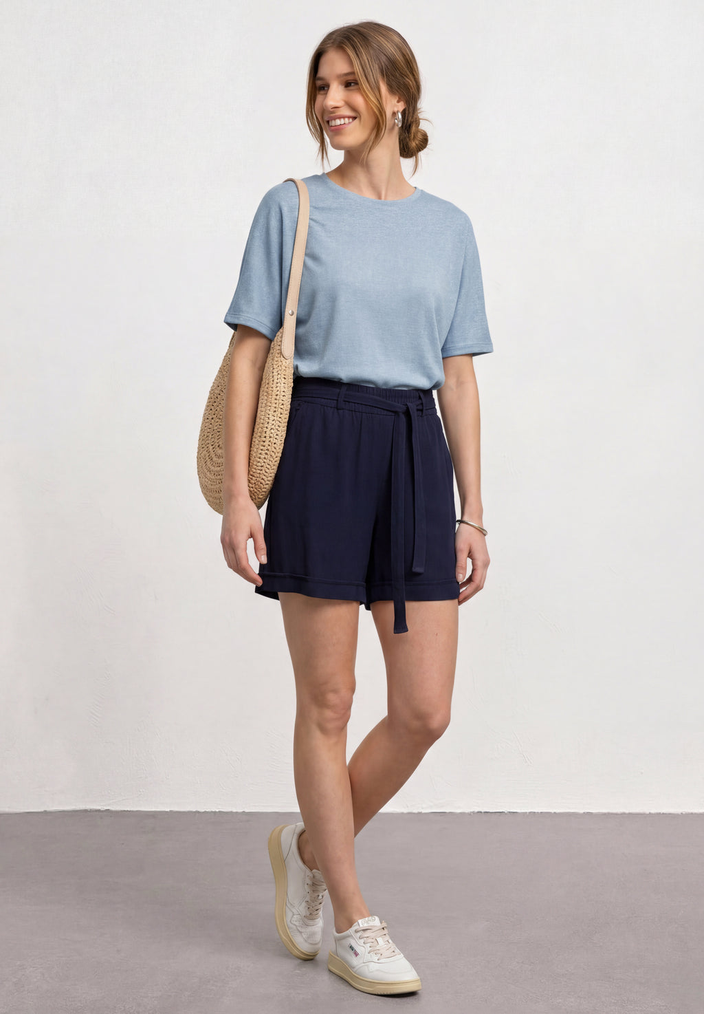 Dropped Shoulder Shirt mit Glitzerdetails