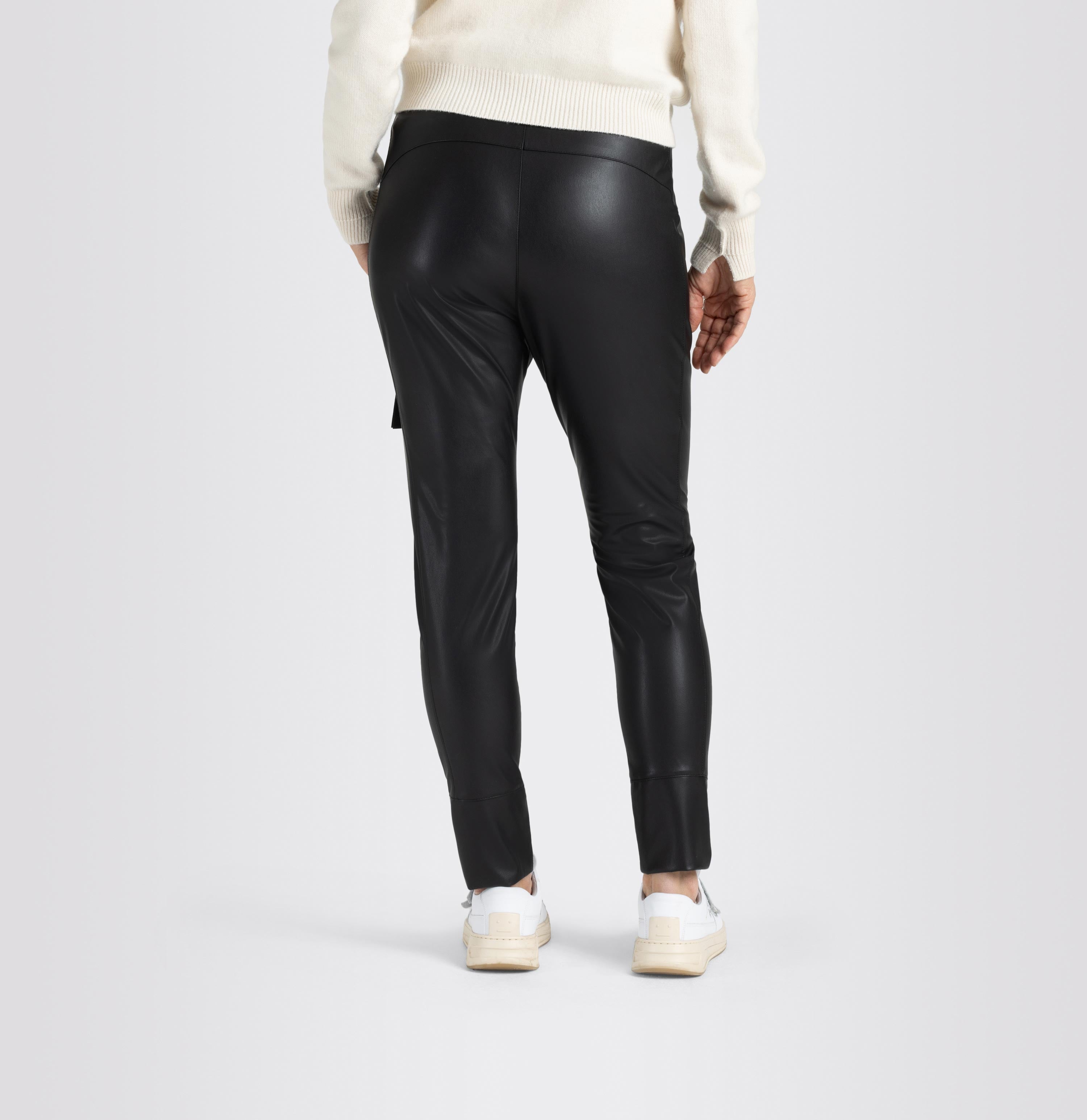 MAC JEANS - FUTURE, Light vegan leather