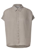 Dropped Shoulder Bluse aus Leinen