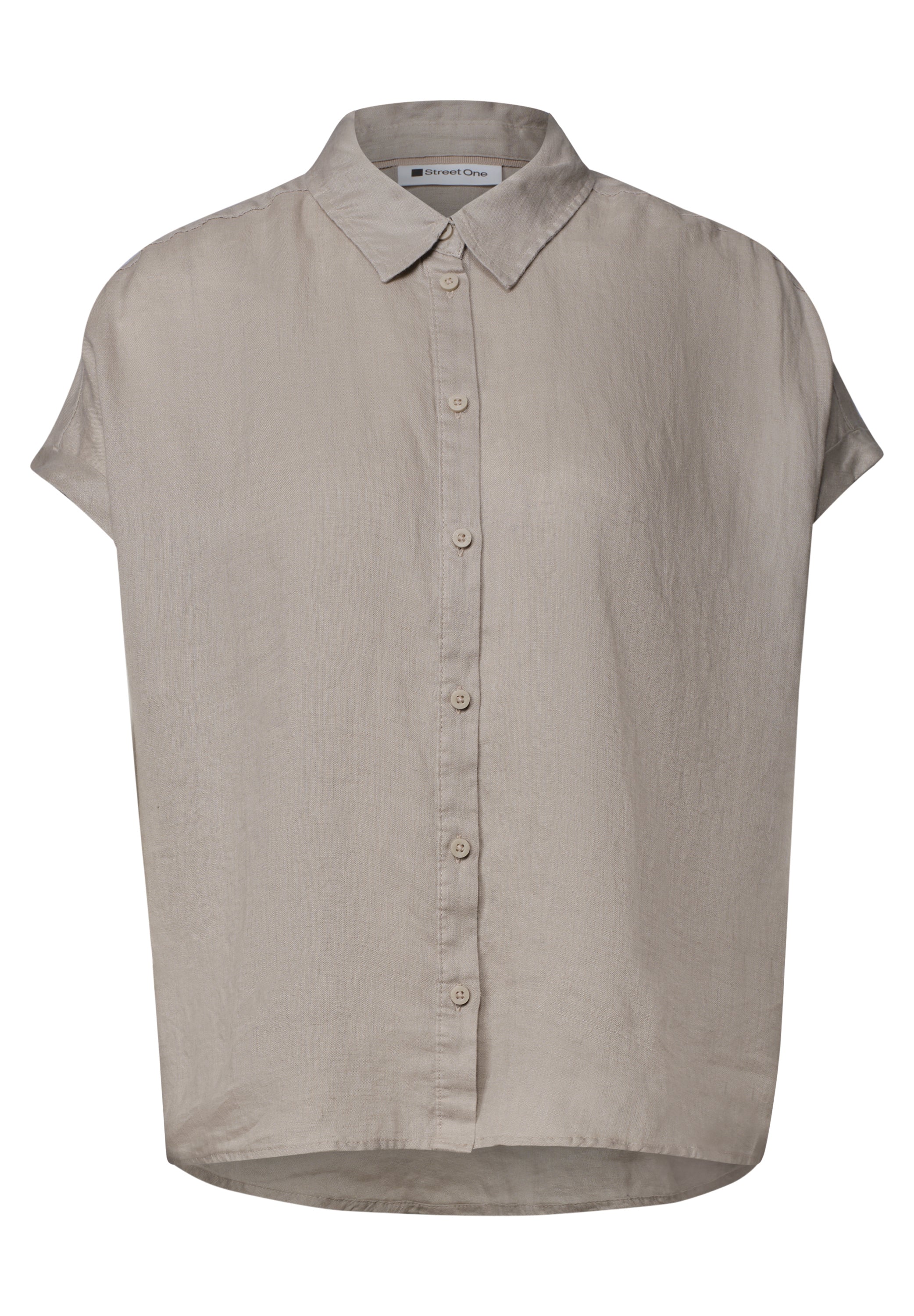 Dropped Shoulder Bluse aus Leinen
