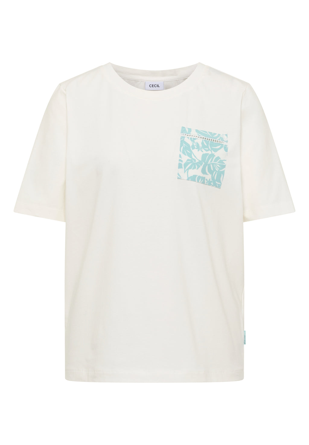 T-Shirt mit Rundhals und Brusttasche