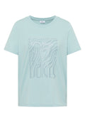 T-Shirt mit Rundhals und Folienprint