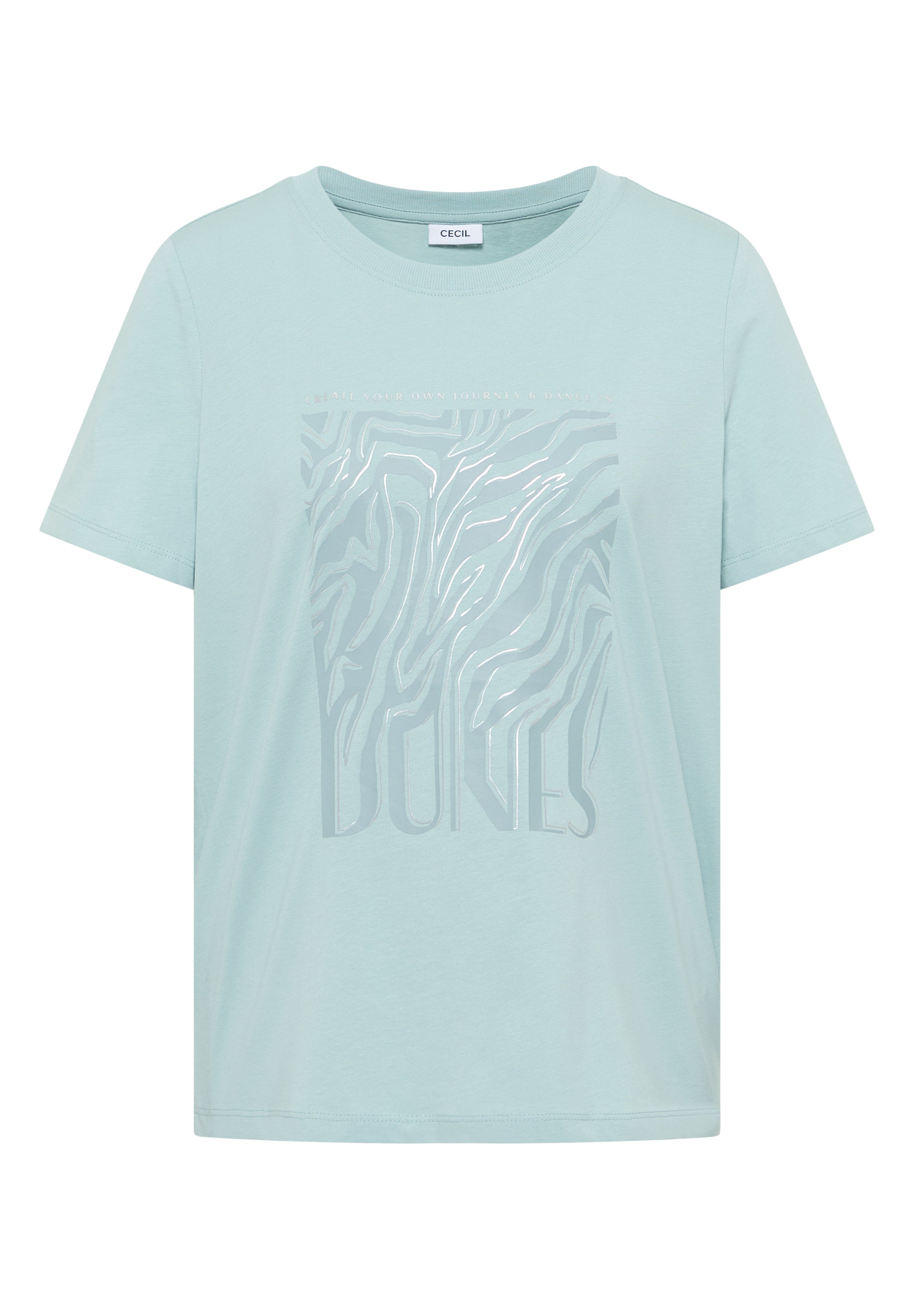 T-Shirt mit Rundhals und Folienprint