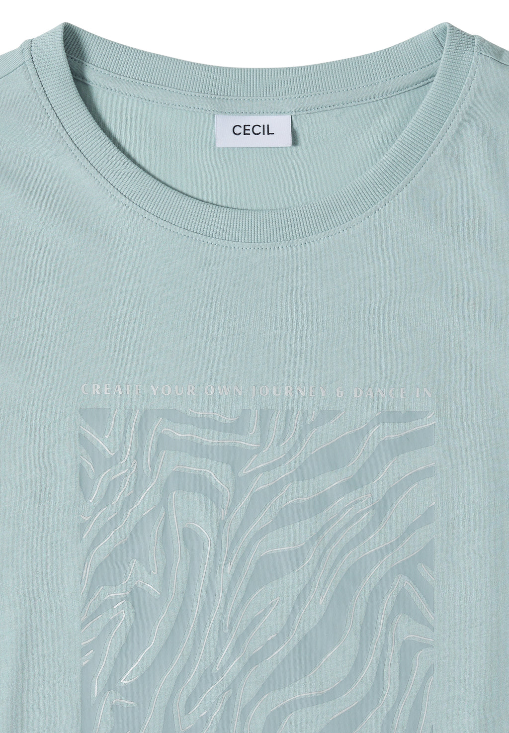 T-Shirt mit Rundhals und Folienprint