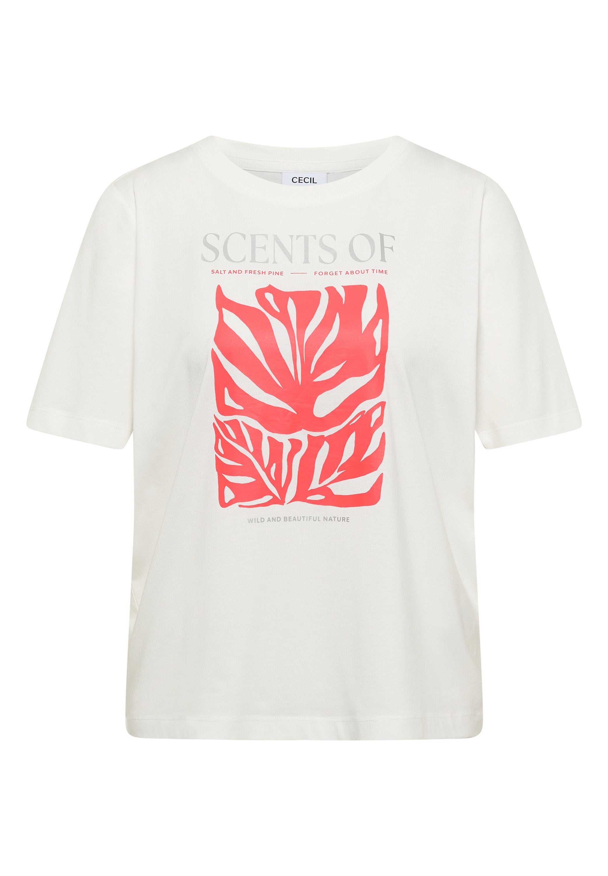 T-Shirt mit Rundhals und Frontprint