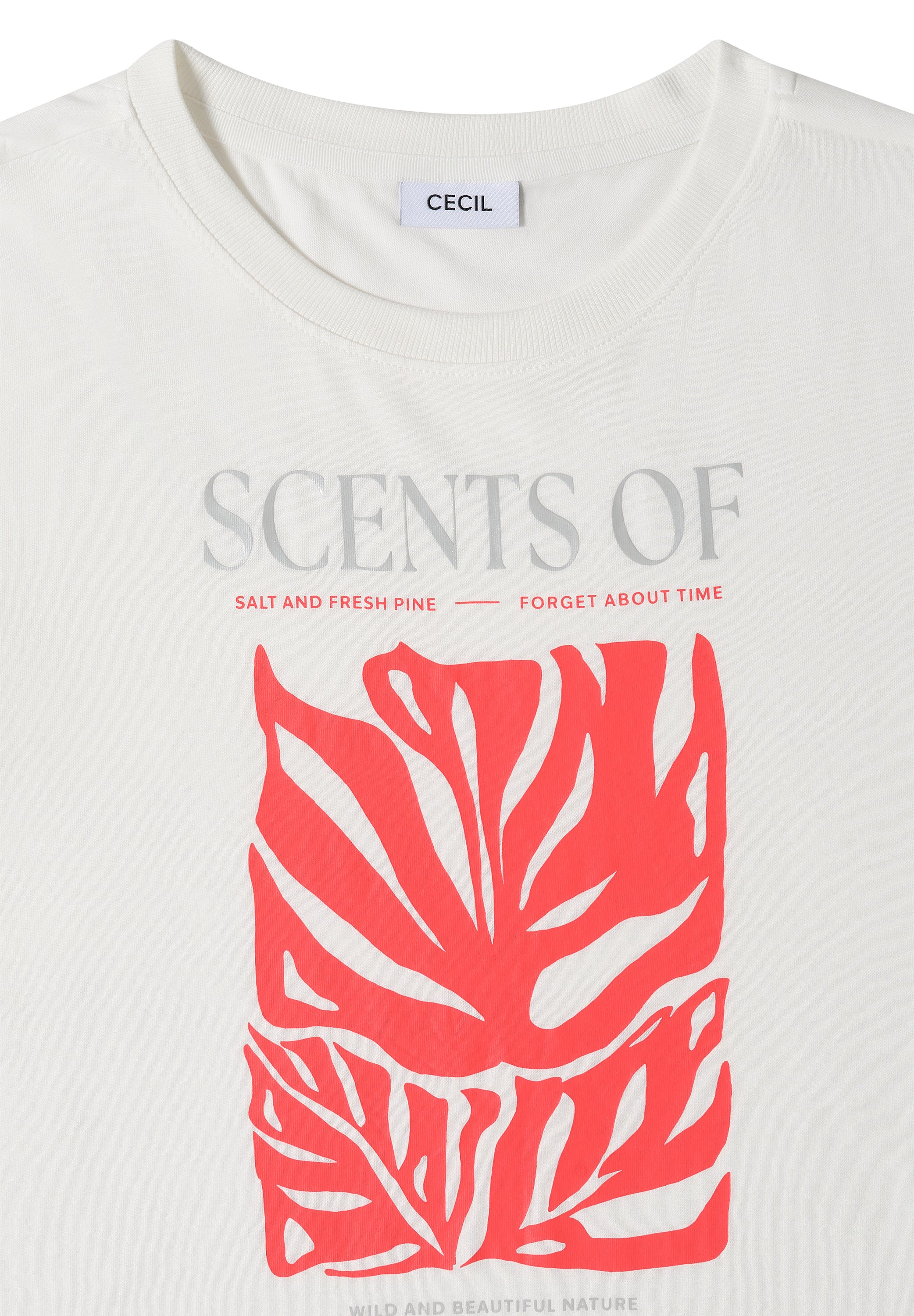 T-Shirt mit Rundhals und Frontprint