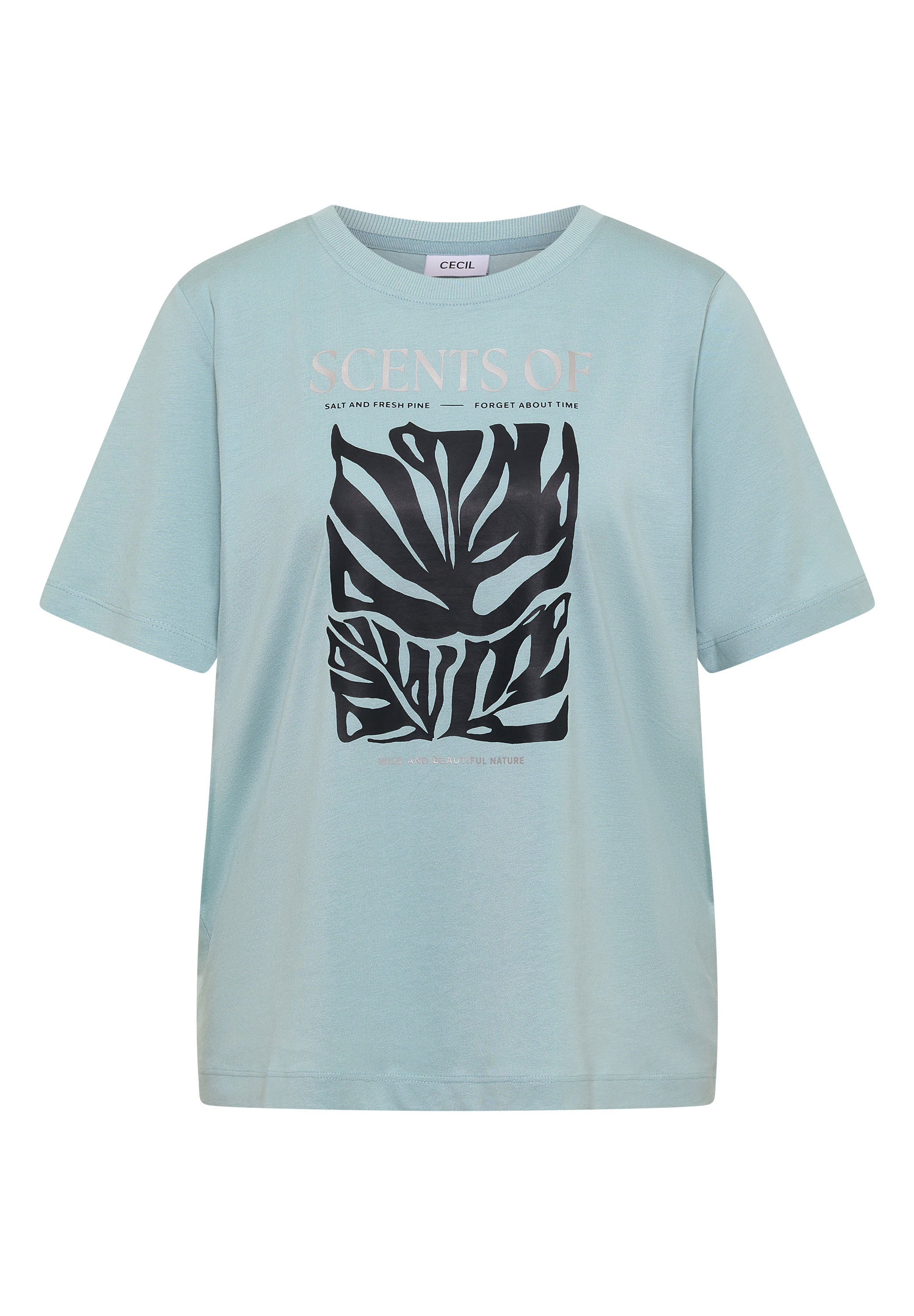 T-Shirt mit Rundhals und Frontprint