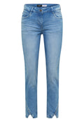 Straight Leg Jeans mit Nietendetails