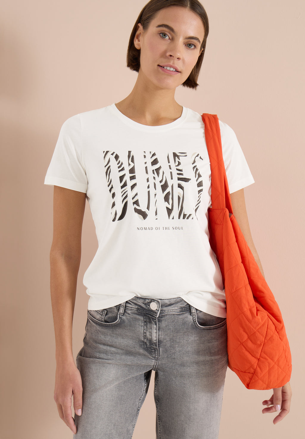 T-Shirt mit Rundhals und Frontprint
