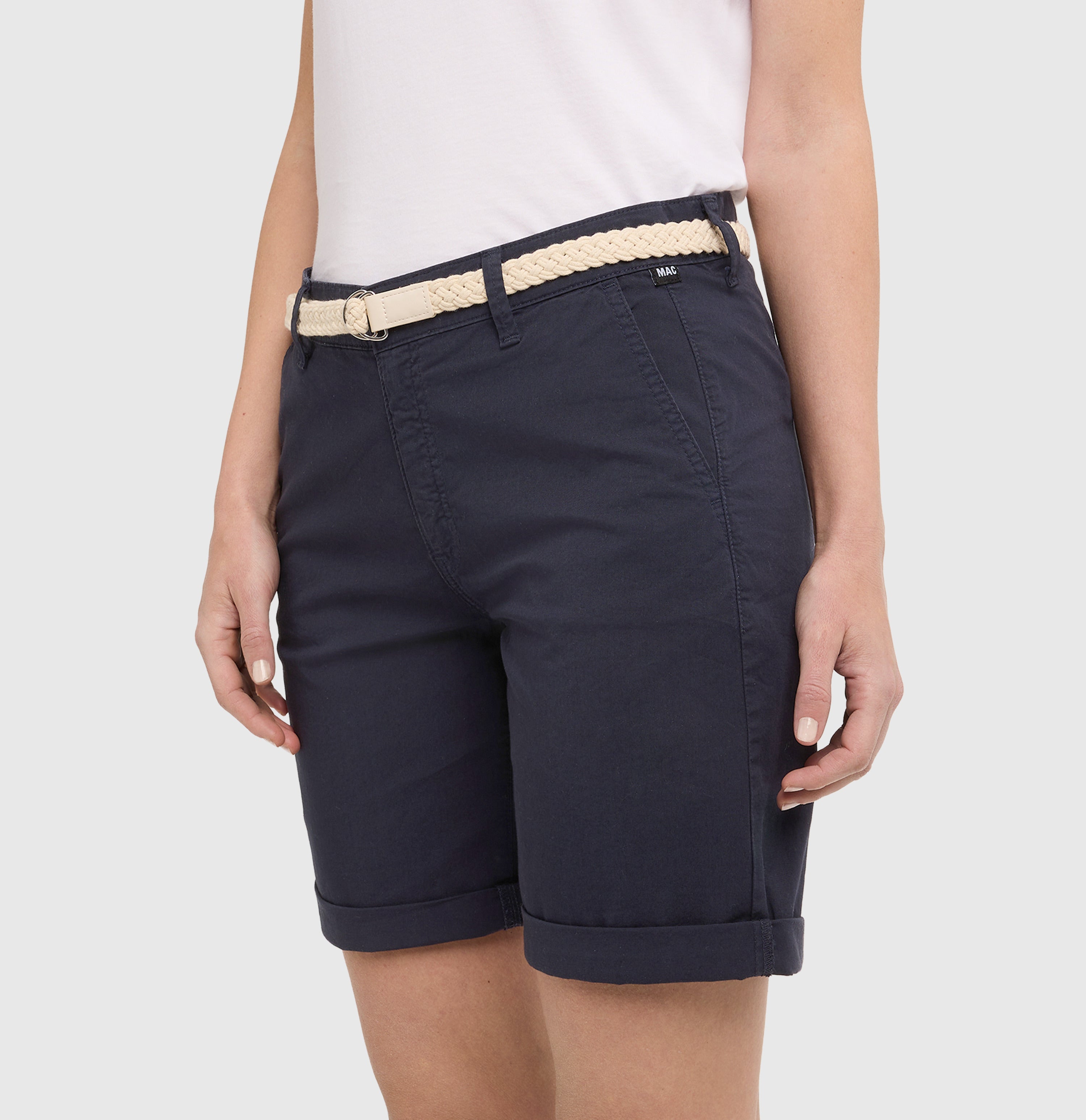 MAC JEANS - CHINO SHORTS, Stretch Gabardine