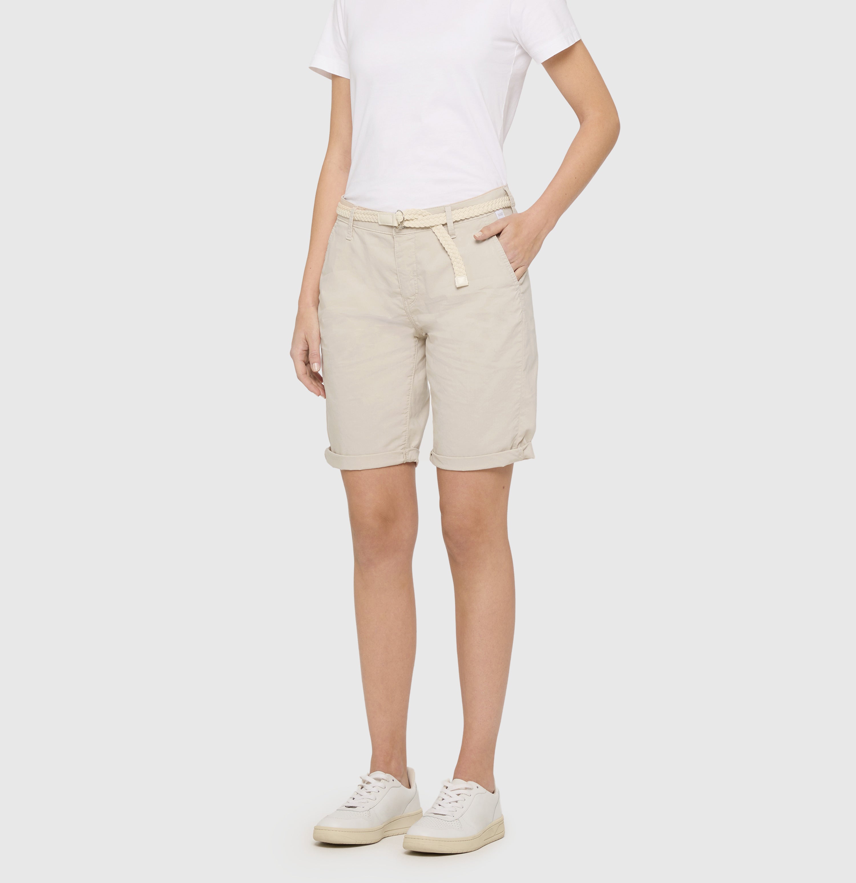 MAC JEANS - CHINO SHORTS, Stretch Gabardine
