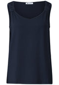 Top mit V-Neck und Knotendetail