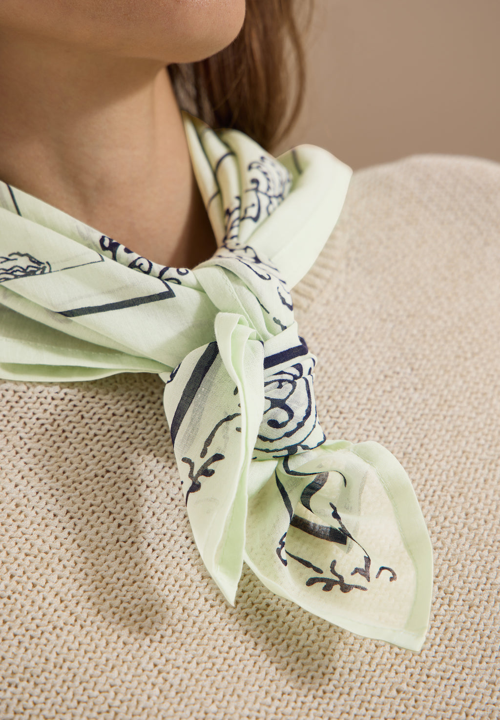 Bandana aus Baumwolle mit Print